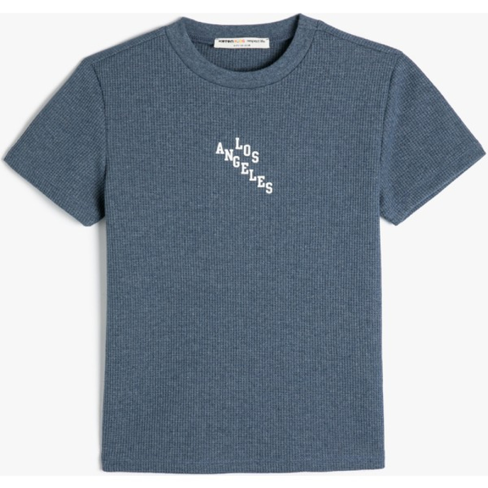 Koton Tişört Los Angeles Baskılı Kısa Kollu Bisiklet Yaka Erkek Çocuk T-shirt Fiyatı