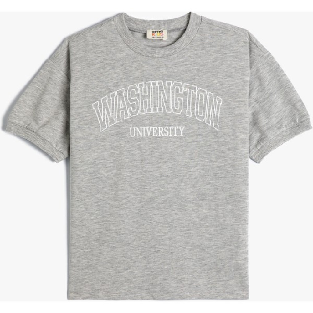 Koton Tişört Washington Şehir Baskılı Kısa Kollu Bisiklet Yaka Erkek Çocuk T-shirt Fiyatı