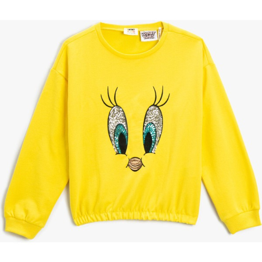 Koton Tweety Baskılı Crop Sweatshirt Lisanslı Kız Çocuk Sweatshirt Fiyatı