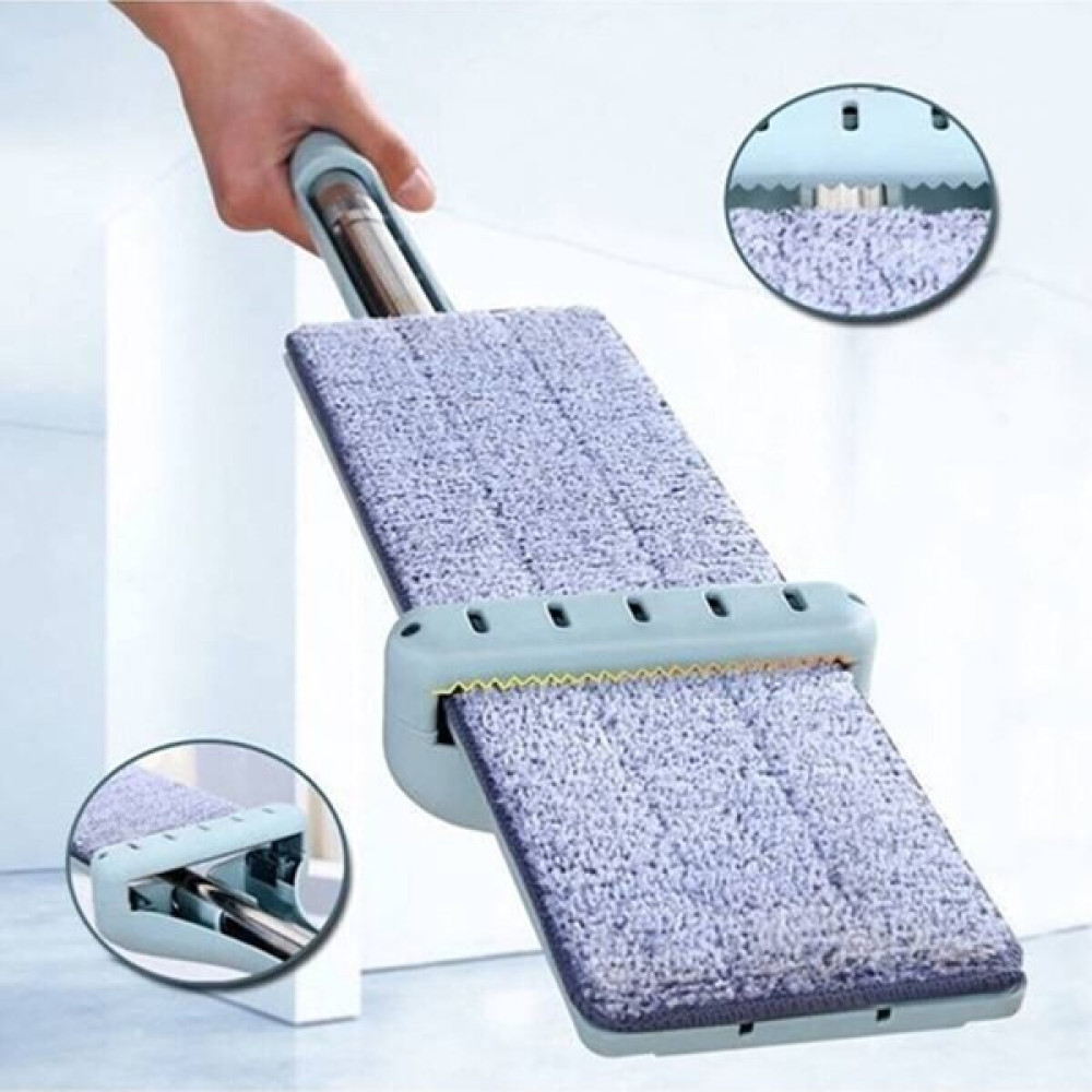 Kovasız 360 Mikrofiber Kendinden Sıkmalı Mop Paspas + 1 Adet Yedek Bez - Gri Temizlik Malzemeleri Fiyatı