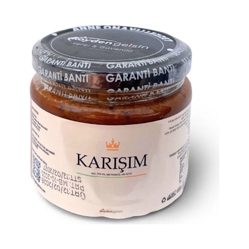 Köyden Gelsin Karışım (Bal - Polen - Arı Ekmeği - Arı Sütü) - 400 gram - 400 gr Diğer Fiyatı