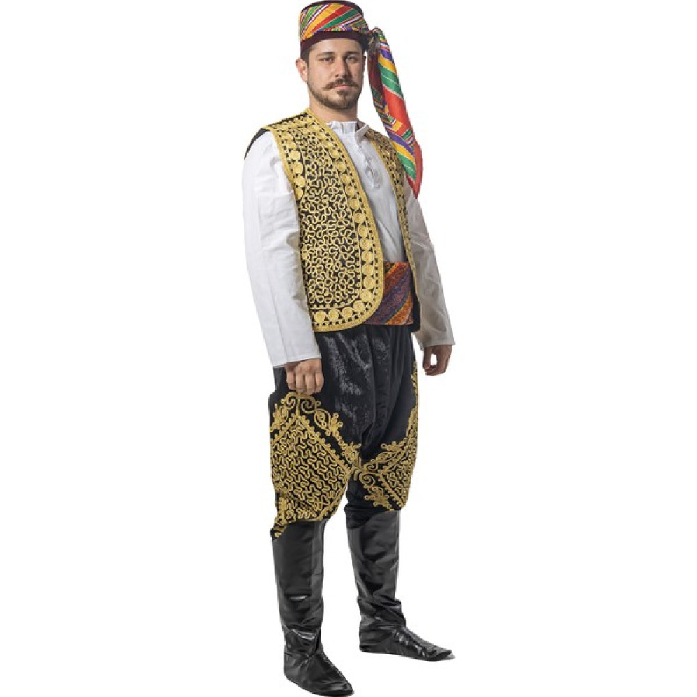 Köylü Kostüm Kırkpınar Ağa Kıyafeti Işlemeli Yetişkin Kostümü Basic - Siyah Beyaz 1900 - 3 Beden (XLarge) Oto Boyaları Fiyatı