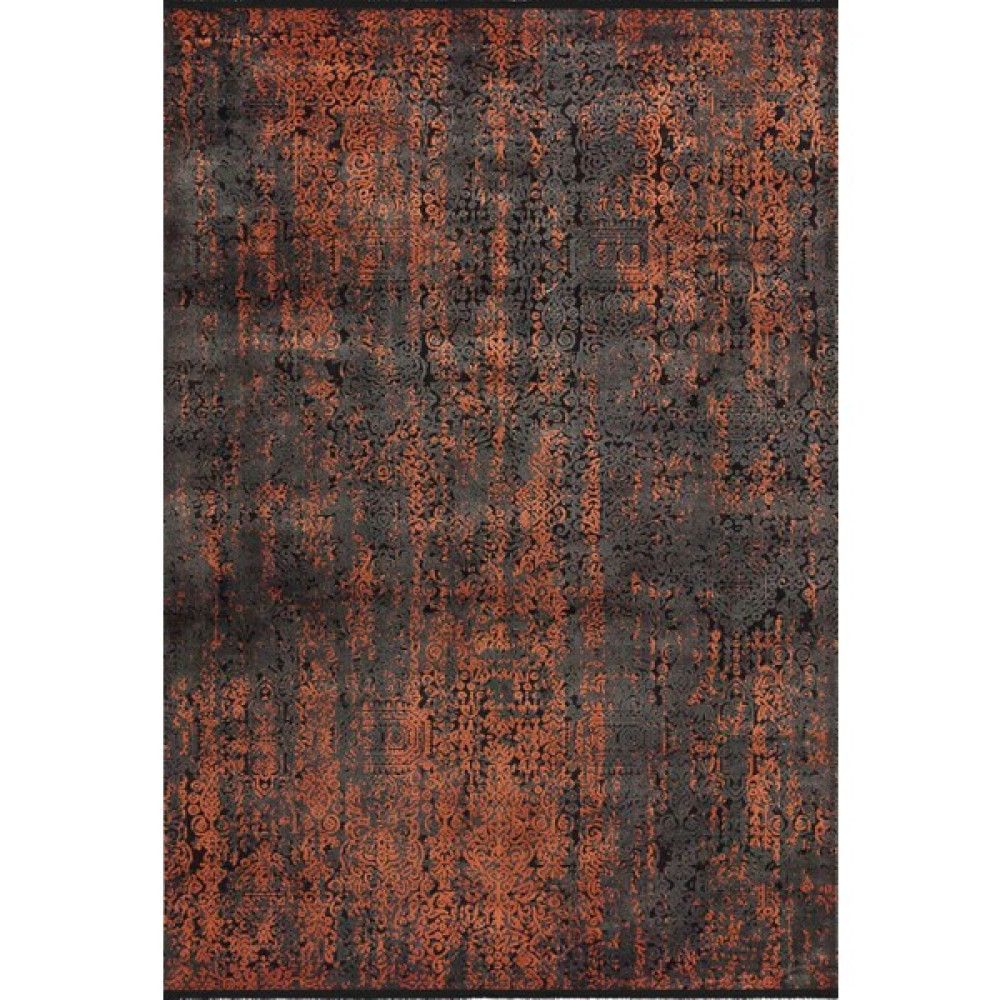 Koza Halı Loft 30600 A Kırmızı-Siyah - 160 x 230 cm - Siyah Salon Halısı Fiyatı