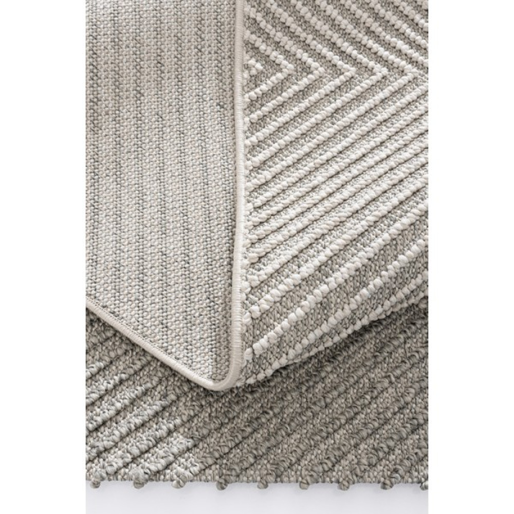 Koza Halı Retro Krem Gri Geometrik Desenli Tozumaz Salon Koridor Balkon Teras Bahçe Oturma Odası Halısı 19270A - 60 x 100 cm - Krem - Gri Salon Halısı Fiyatı