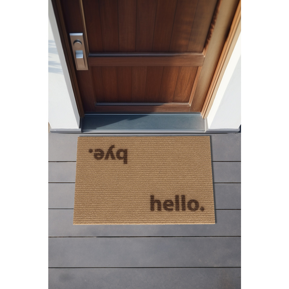 Koza Home Coco Hello Bye Koko Paspas Dış Kapı Paspası Kıl Kapı Önü Paspası 40x60 3670 40 x 60 Beden Paspas Fiyatı