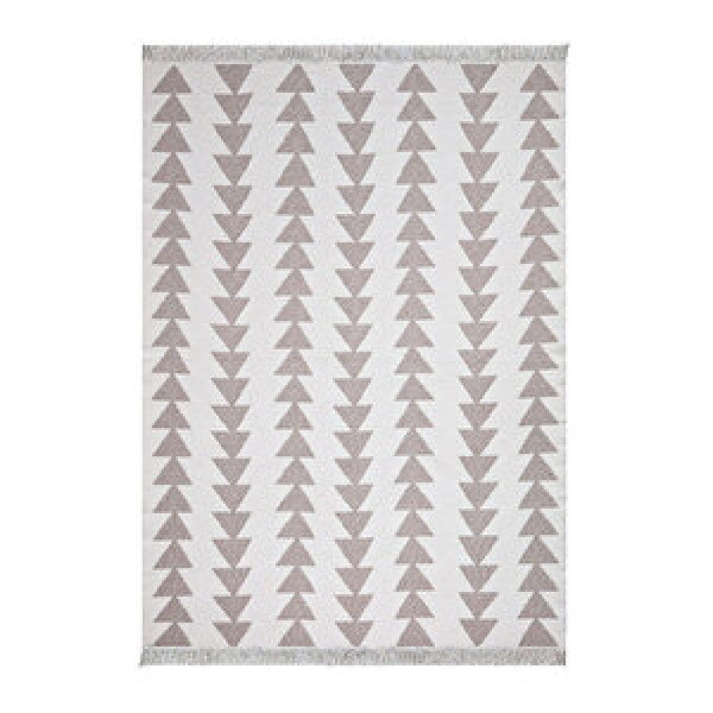 Koza Home Duo Beyaz Bej Çift Taraflı Yıkanabilir Dokuma Kilim 22994a 60x100 cm Kilim Fiyatı