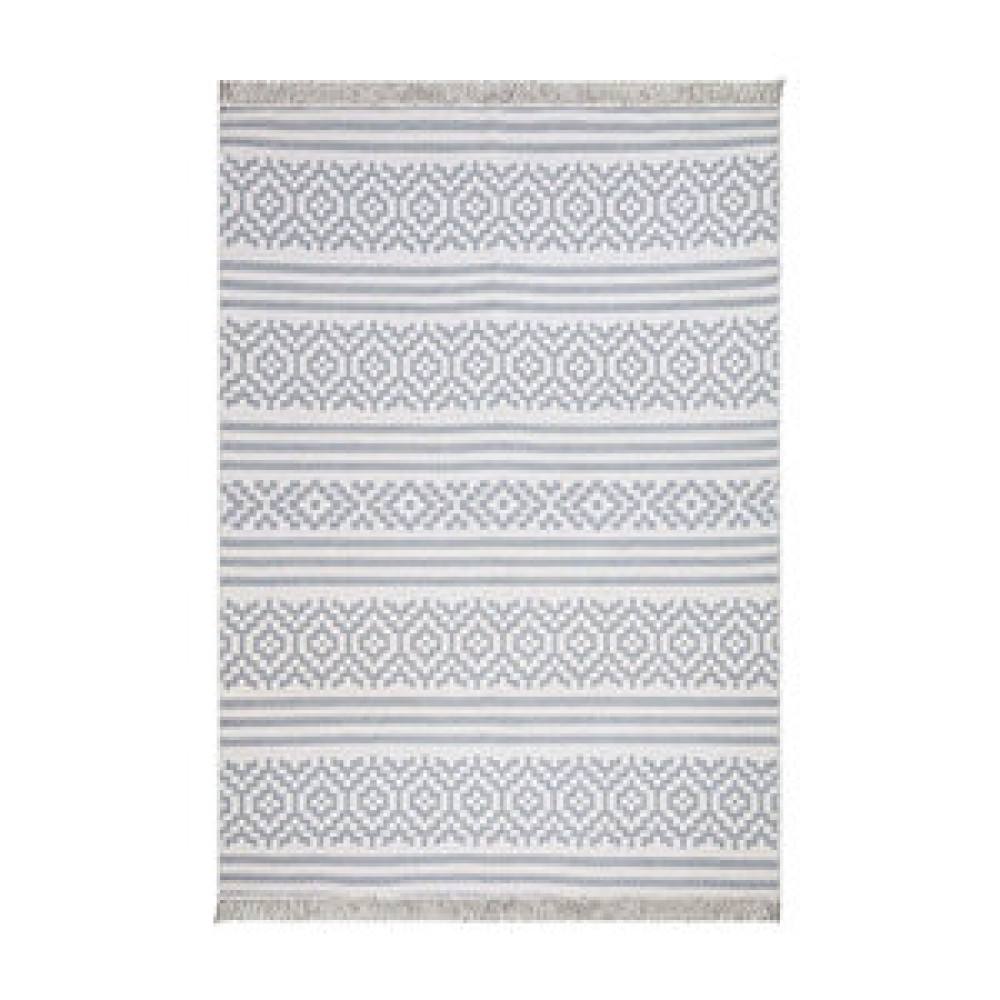 Koza Home Duo Beyaz Gri Çift Taraflı Yıkanabilir Dokuma Kilim 22996a 80x300 cm Kilim Fiyatı