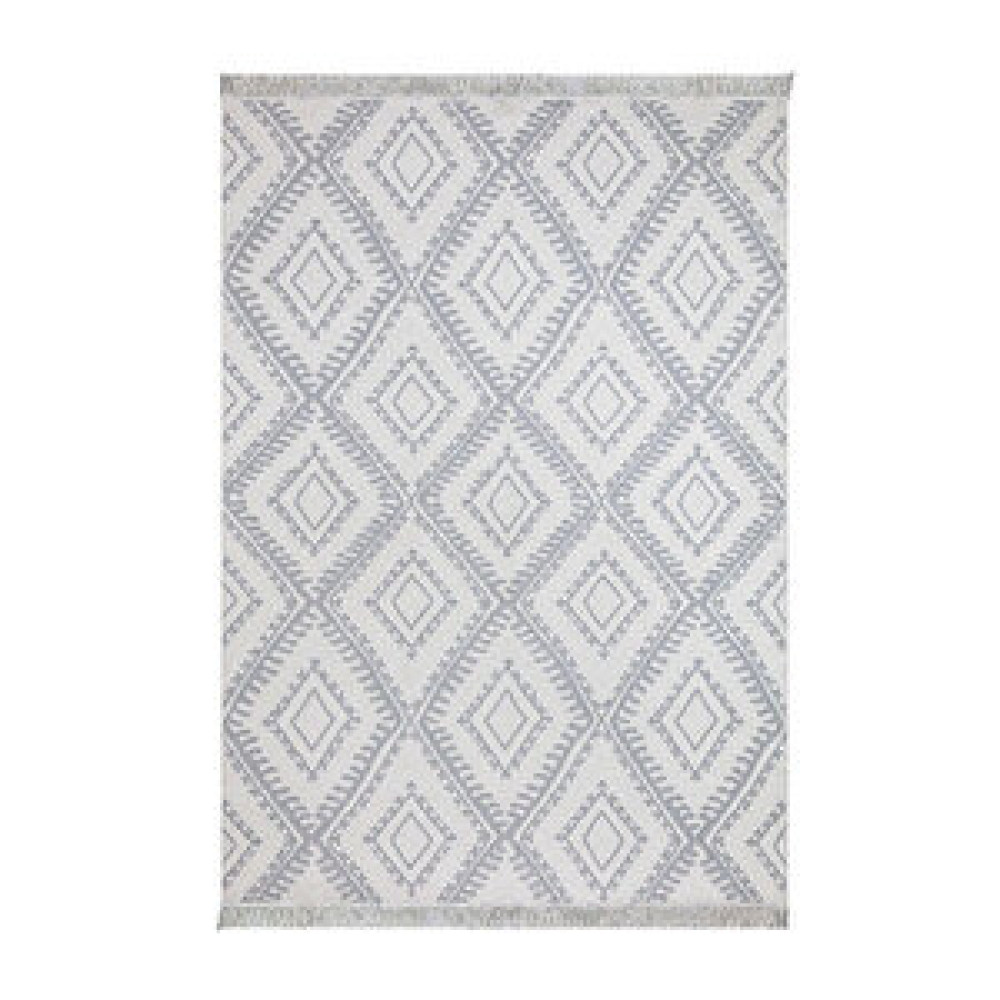 Koza Home Duo Beyaz Gri Çift Taraflı Yıkanabilir Dokuma Kilim 22997a 80x300 cm Kilim Fiyatı