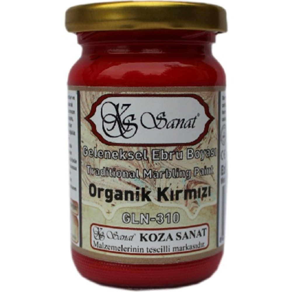 Koza Sanat Ebru Boyası Organik Kırmızı 105 cc Yardımcı Malzeme Fiyatı