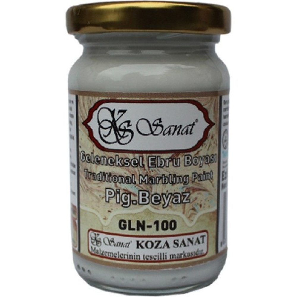 Koza Sanat Ebru Boyası Pigment Beyaz 105 cc Yardımcı Malzeme Fiyatı