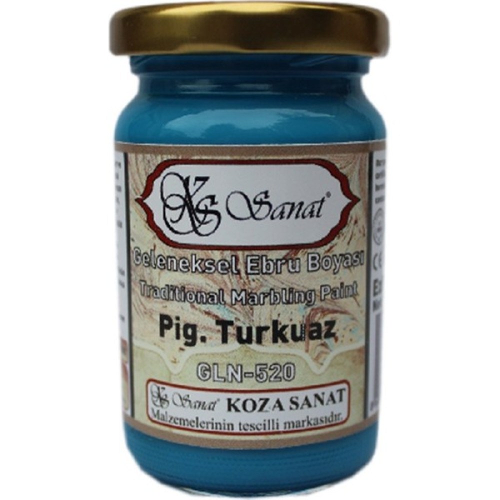 Koza Sanat Ebru Boyası Pigment Turkuaz 105 cc Yardımcı Malzeme Fiyatı