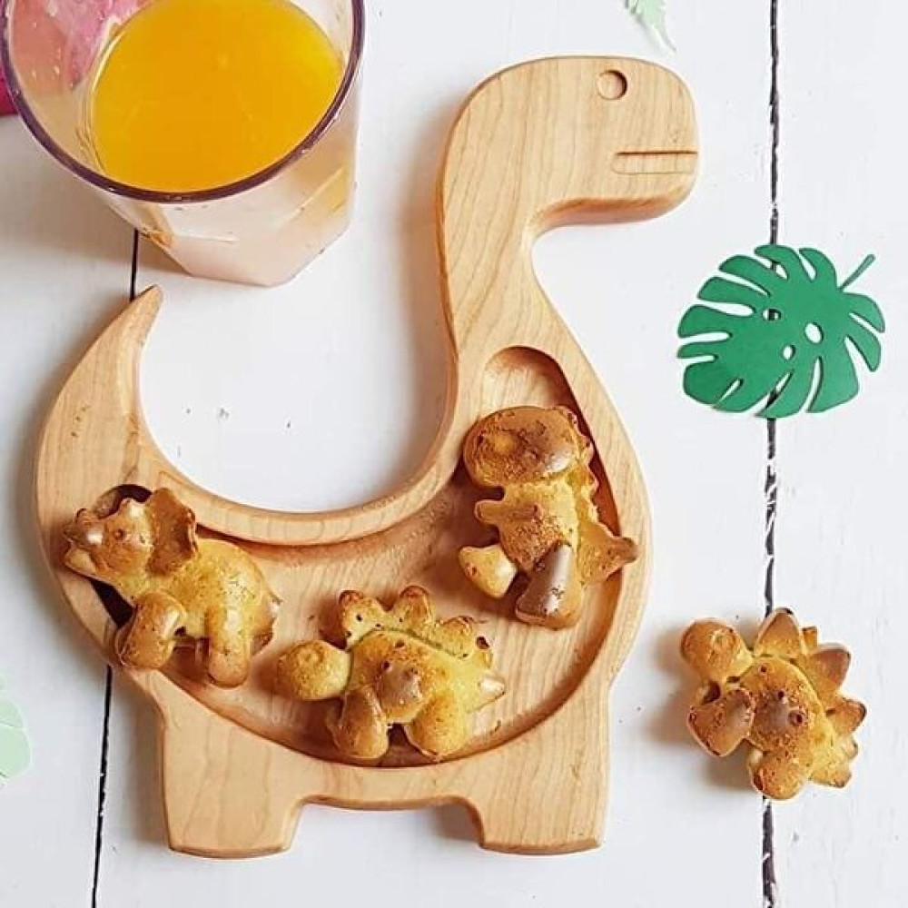 Koza Wood Art Ahşap Minik Dino Servis Tabağı, Kahvaltı Tabağı - Kahverengi Kahvaltı Takımı Fiyatı