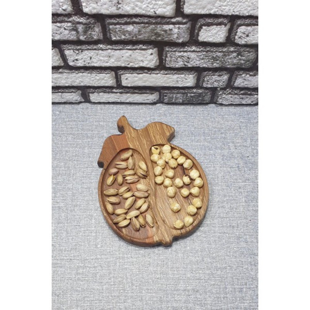 Koza Woodart Ahşap Elma Kayın Çerezlik-Kahvaltılık ve Servis- Sunum Tabağı KZ1043 Mutfak Gereçleri Fiyatı
