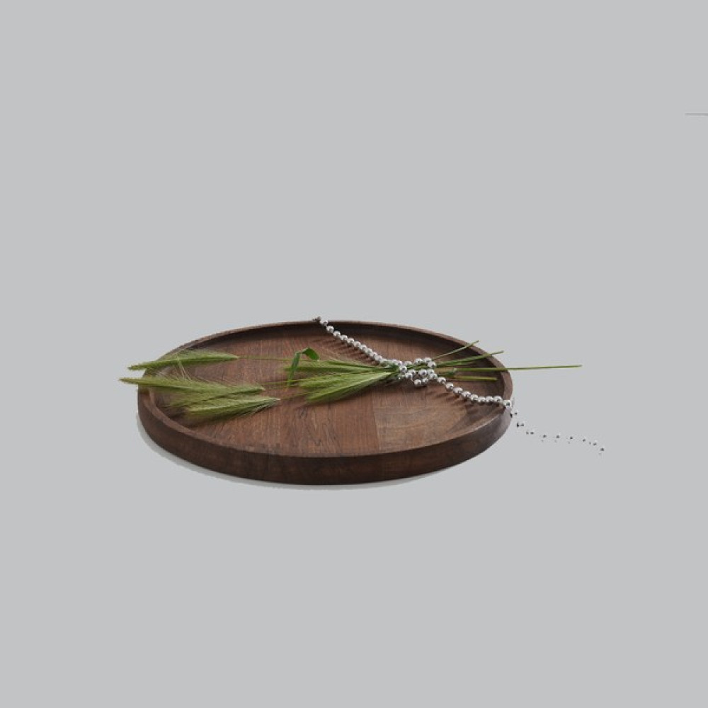 Koza Woodart Yuvarlak 28cm Ahşap Servis Tepsisi - 1 Adet Servis Tepsisi Fiyatı
