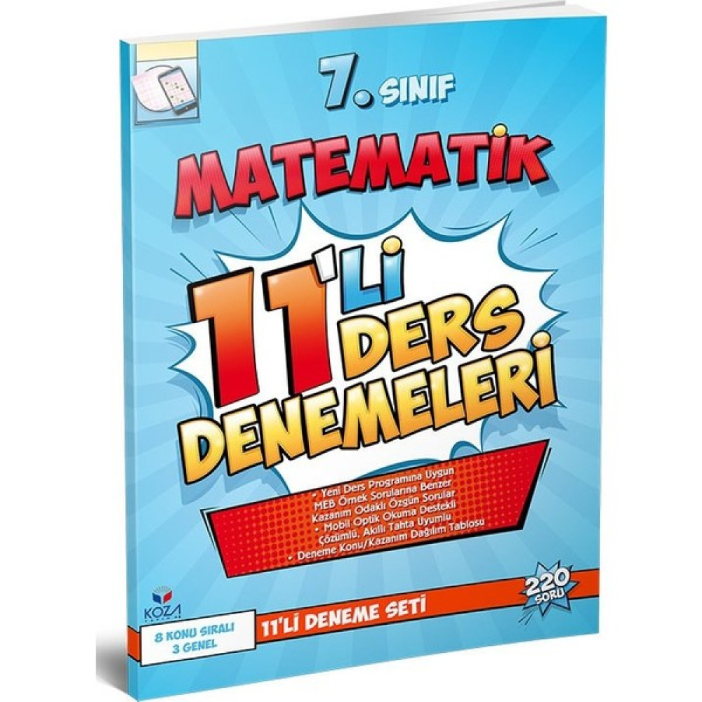 Koza Yayınları 7. Sınıf Matematik 11'li Deneme Seti Matematik Fiyatı