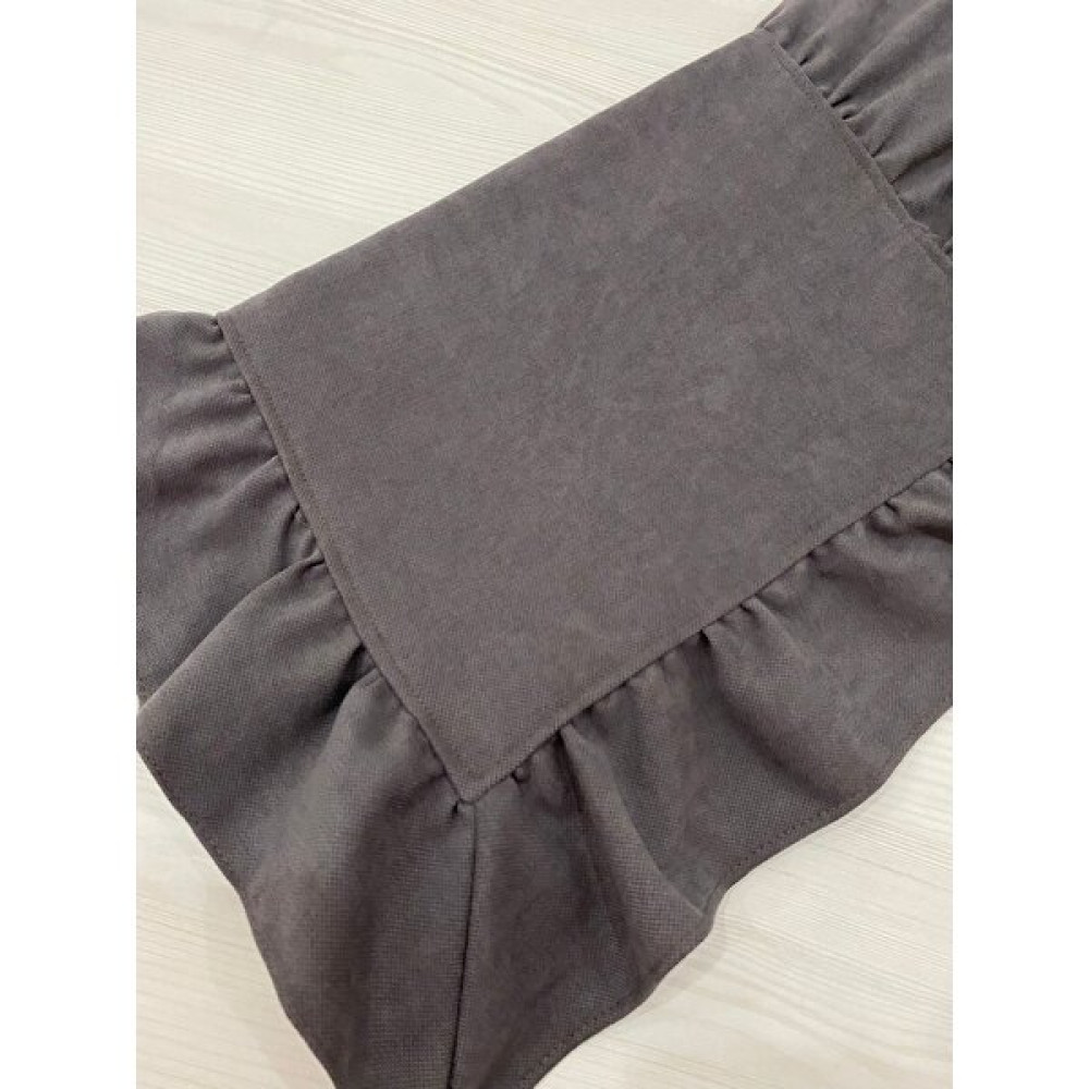 Kozalak Fırfırlı Runner - Füme - 40 x 110 cm Masa Örtüsü Fiyatı
