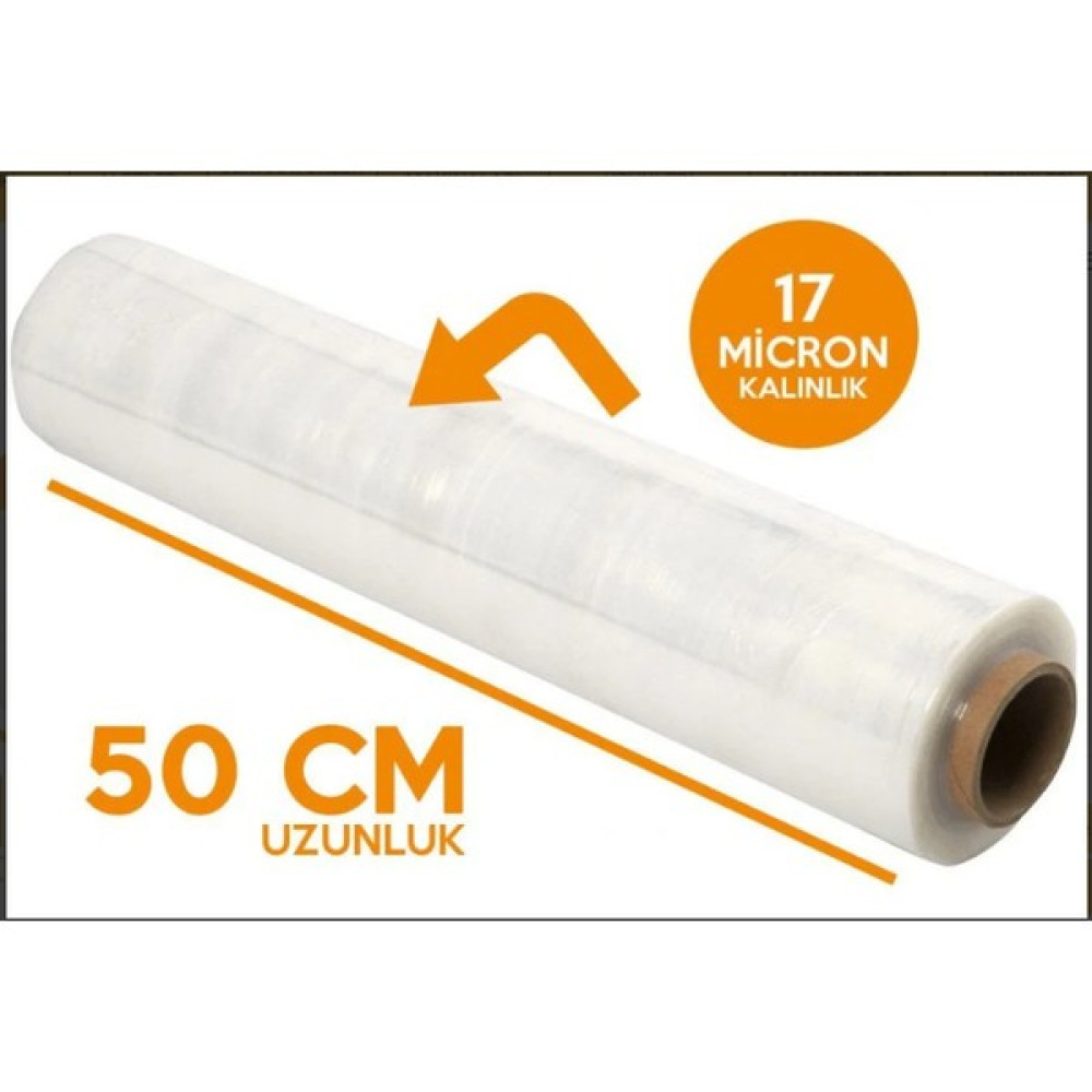 Kozalak Şeffaf 17 Mikron Streç Film - 300 Metre - 17 MİCRON Streç Film Fiyatı