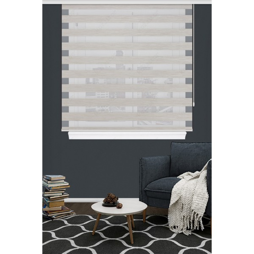 Kozastor Zebra Perde, Bej, Alüminyum Sistem - 100 x 200 cm - Bej Perde Fiyatı