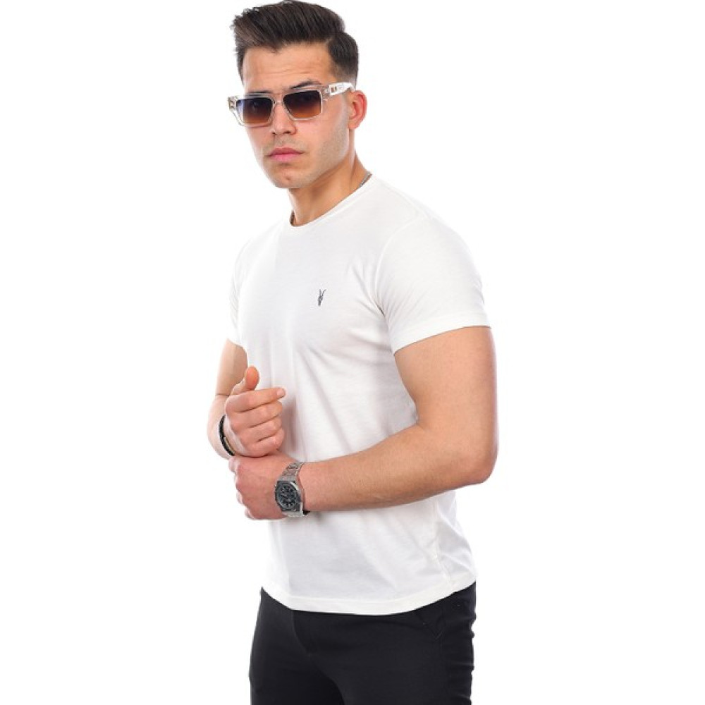Kozik Erkek Bisiklet Yaka Standart Pamuk Erkek Basic T-Shirt Erkek T-shirt Fiyatı