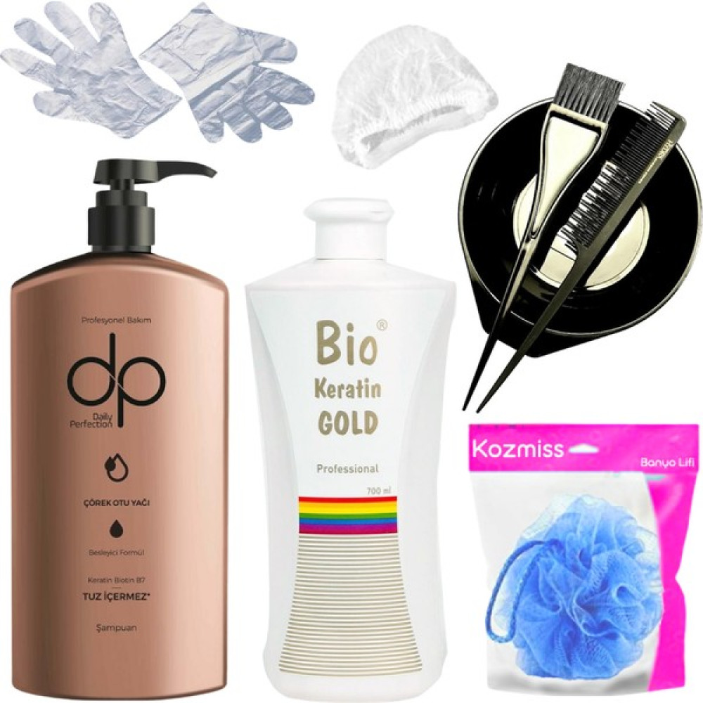 Kozmiss Bio Keratin + Dp Tuzsuz Çörek Otu Yağı Şampuan Brezilya Fönü Seti 6 Parça Saç Şekillendirici Krem Fiyatı