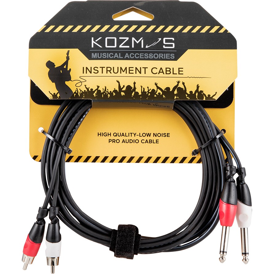 Kozmos KCL-158-3M 2 x Mono 6,35MM - 2 x Rca / 3m Kablo Stüdyo ve Sahne Ekipmanları Fiyatı