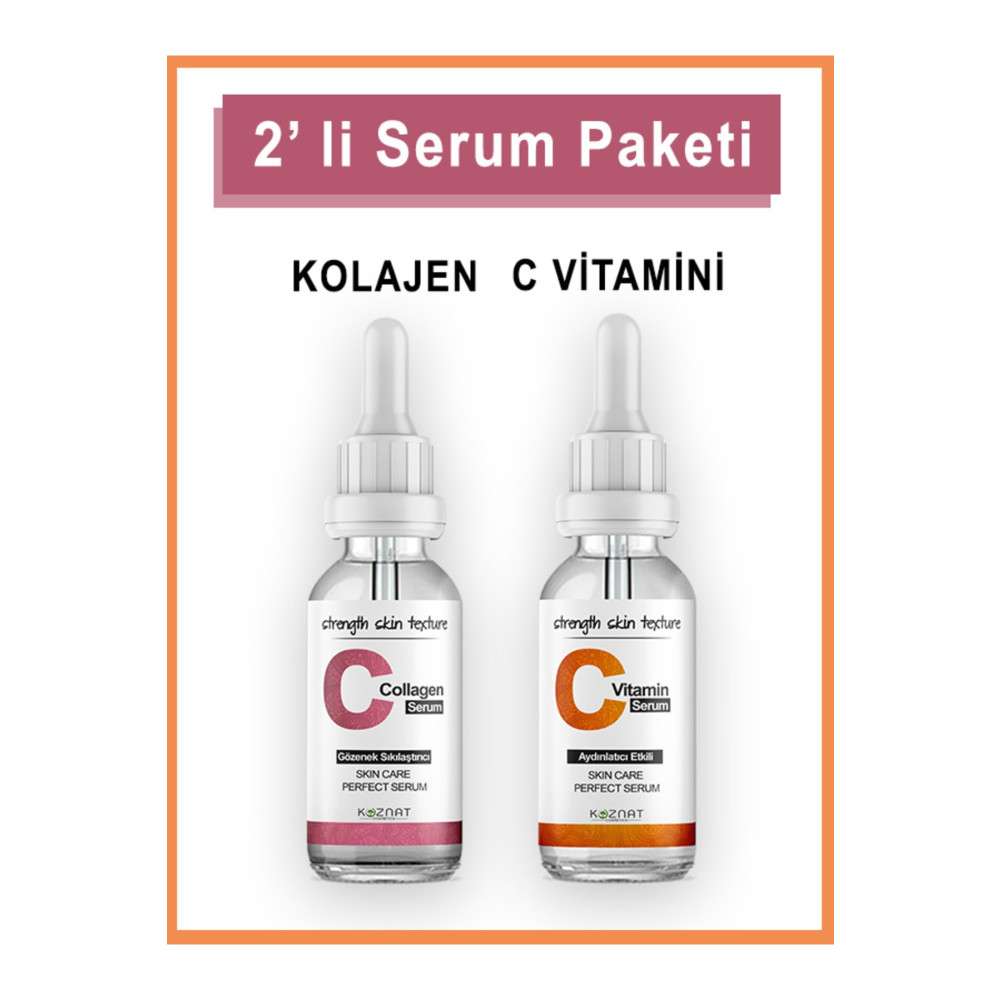 Koznat C Vitamini Collagen 2 Li Serum Paketi Cilt ve Yüz Bakımı Fiyatı