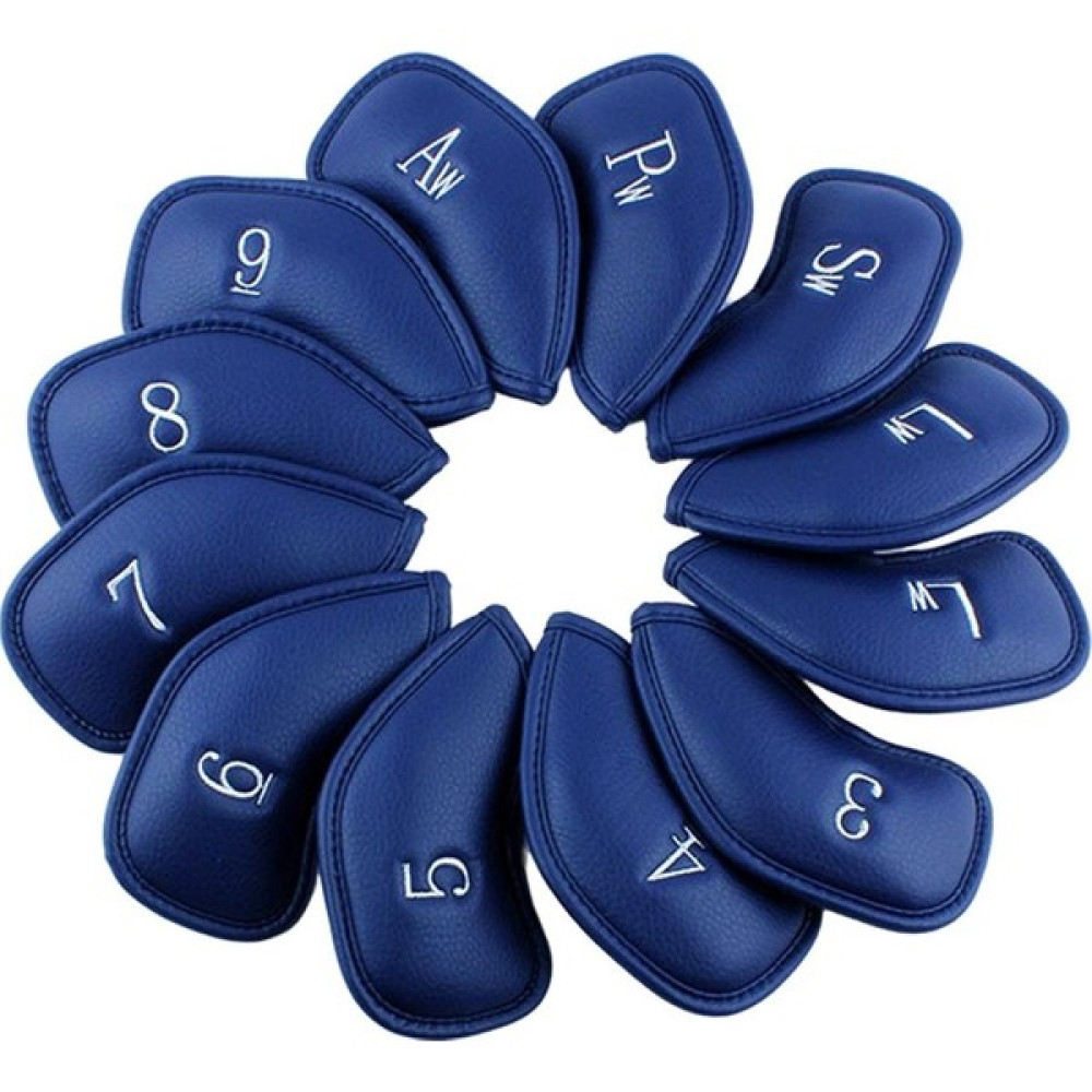 Kozoza 12X Işlemeli Golf Demir Kapakları 3 -L Su Geçirmez Kulüp Headcovers Koruyucusu Mavi (Yurt Dışından) Oto Boyaları Fiyatı