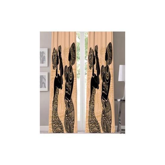 Kozzy Home RFE0465 135 X 270 Saten Baskılı Tek Kanat Fon Perde