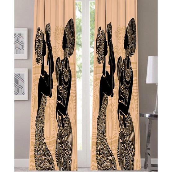 Kozzy Home RFE0465 135 X 270 Saten Baskılı Tek Kanat Fon Perde