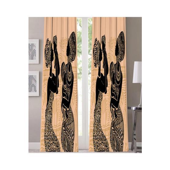 Kozzy Home RFE0465 135 X 270 Saten Baskılı Tek Kanat Fon Perde