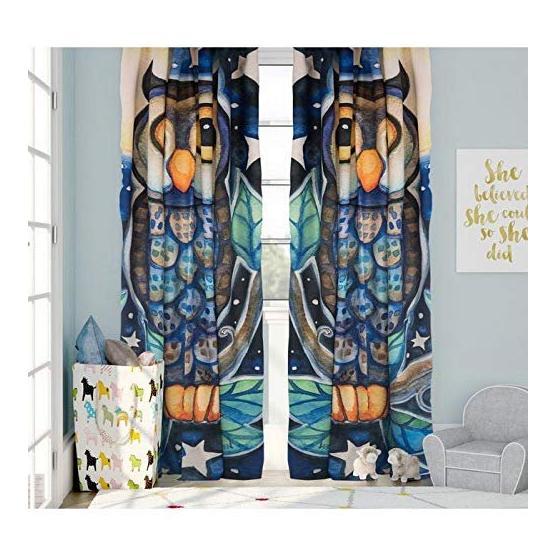 Kozzy Home RFE172 Saten Baskılı Tek Kanat 135x270 cm Fon Perde