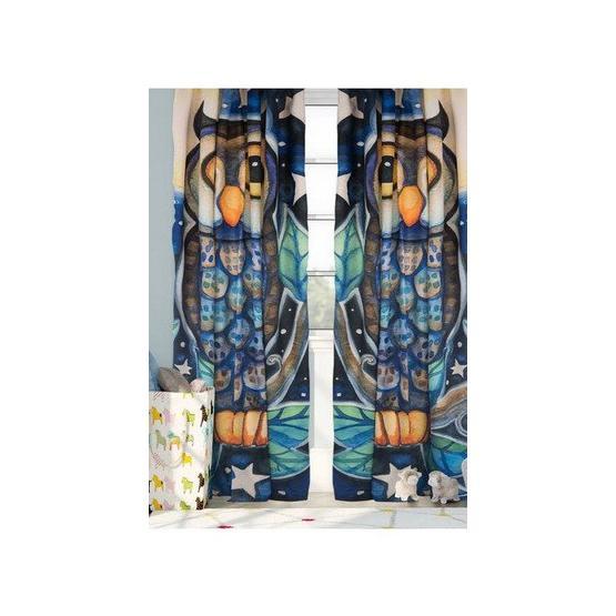 Kozzy Home RFE172 Saten Baskılı Tek Kanat 135x270 cm Fon Perde