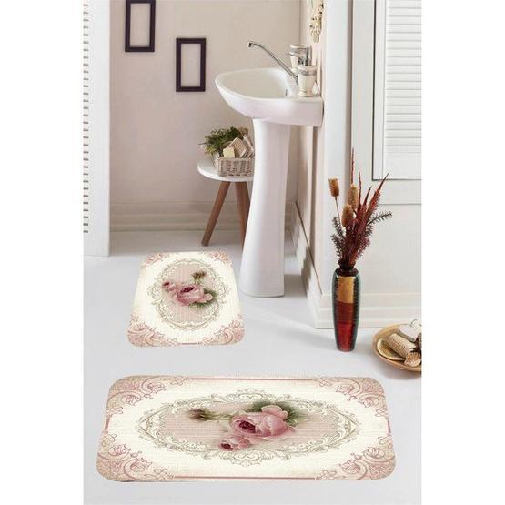 Kozzy Home RFE9558 2'li Dijital Baskılı Banyo Paspası Banyo Halısı Fiyatı