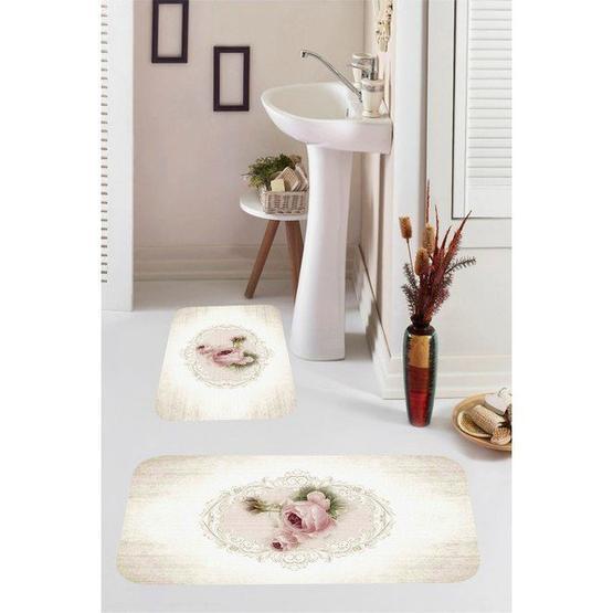 Kozzy Home RFE9559 2'li Dijital Baskılı Banyo Paspası