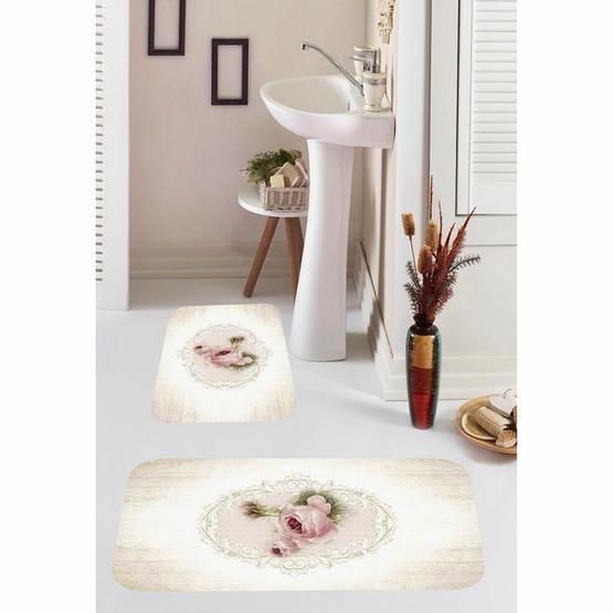 Kozzy Home RFE9559 2'li Dijital Baskılı Banyo Paspası