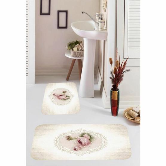 Kozzy Home RFE9559 2'li Dijital Baskılı Banyo Paspası