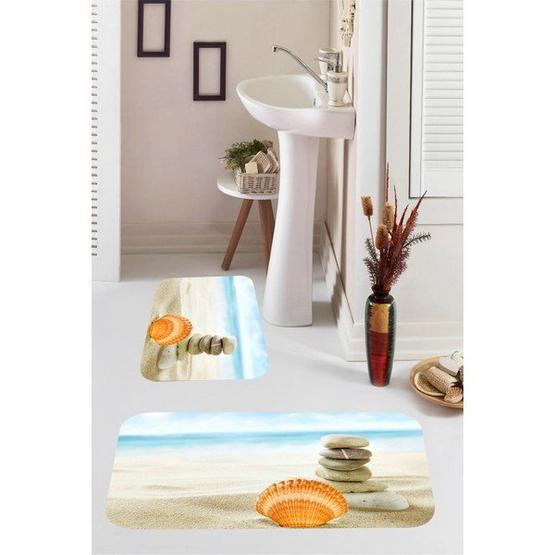 Kozzy Home RFE9563 2'li Dijital Baskılı Banyo Paspası Banyo Halısı Fiyatı