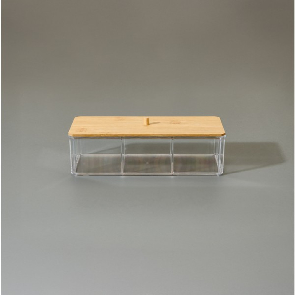 Kpm Bambu Kapaklı Makyaj Organizeri - Şeffaf - 24X9,5 cm Oto Boyaları Fiyatı