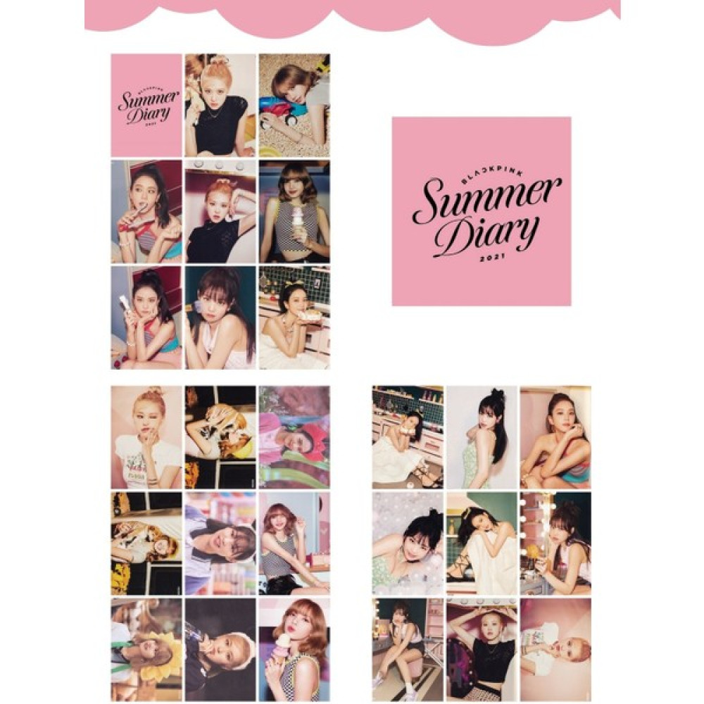 Kpop Dünyası Blackpink 2021 Summer Diary Fotokart Seti - 6,5 x 9,5 cm - Renkli Poster Fiyatı