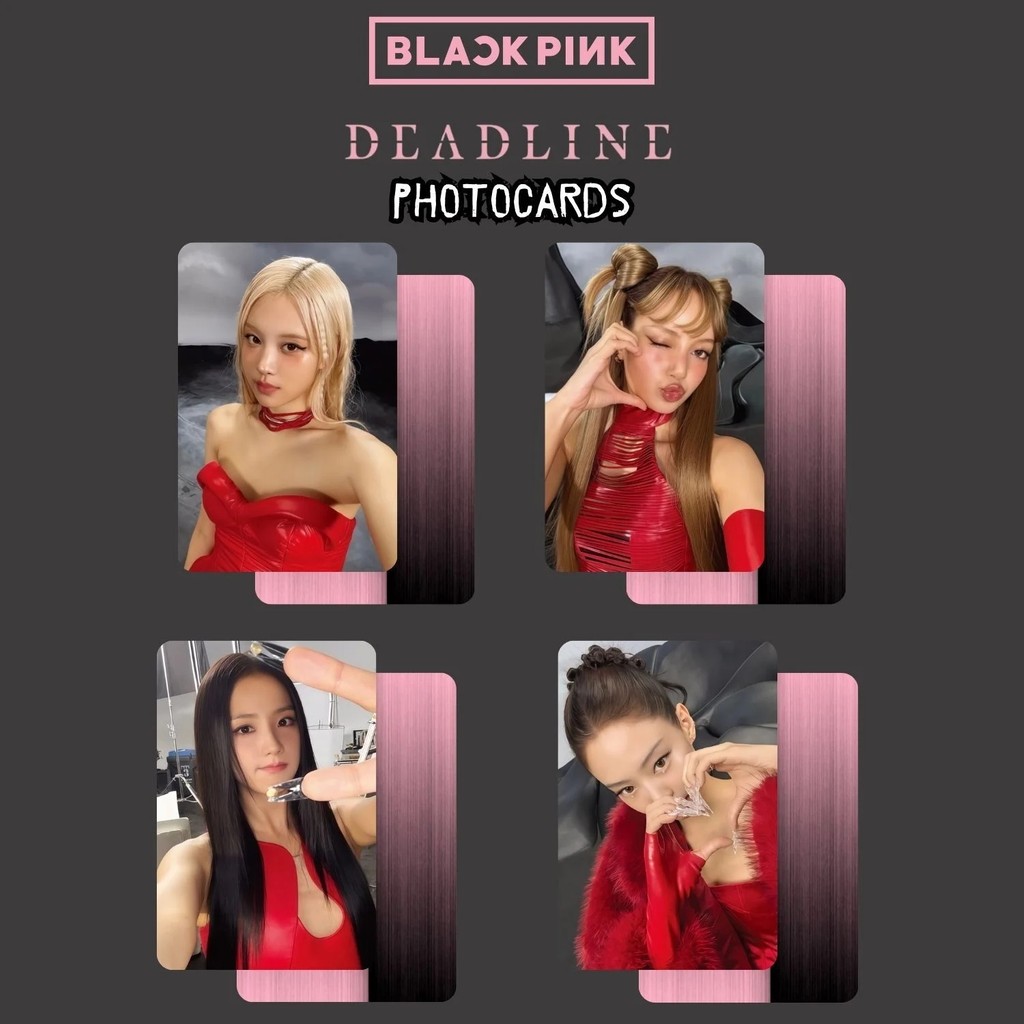 Kpop Dünyası Blackpınk '' Deadline '' Black Ver. Photocards Set - Karışık Çok Renkli - 4 Adet Fanmade PC Set. Diğer Fiyatı
