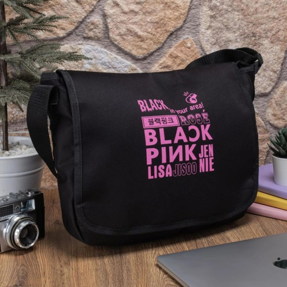 Kpop Dünyası Blackpınk '' In Your Area Kolaj '' Büyük Boy Postacı Çantası Erkek Postacı Çanta Fiyatı