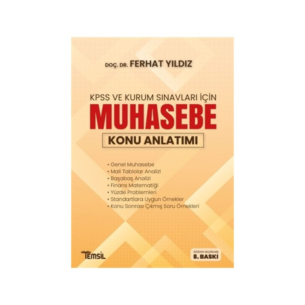Kpss Ve Kurum Sınavları İçin Muhasebe Konu Anlatımı - Ferhat Yıldız Görevde Yükselme Sınavları Kitapları Fiyatı