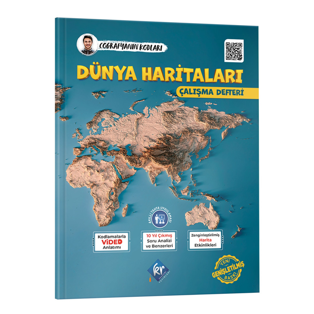 Kr Akademi 2024 Coğrafyanın Kodları Dünya Haritaları Çalışma Defteri Genişletilmiş Baskı (TÜM SINAVLAR İÇİN) Yardımcı Kitaplar Fiyatı