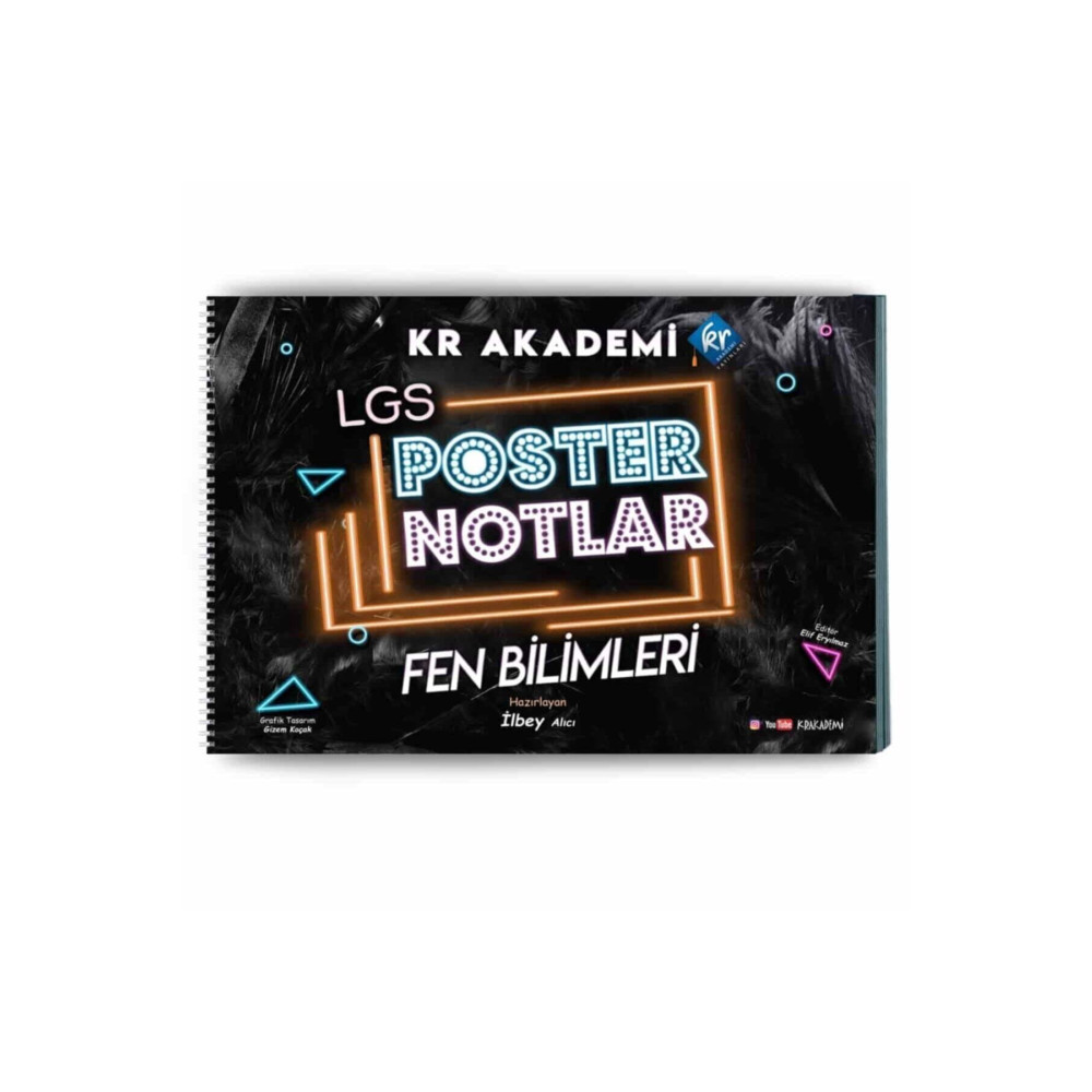 KR Akademi Yayınları 2024 Lgs Fen Bilimleri Poster Notlar Ders Sınav Kitapları Fiyatı
