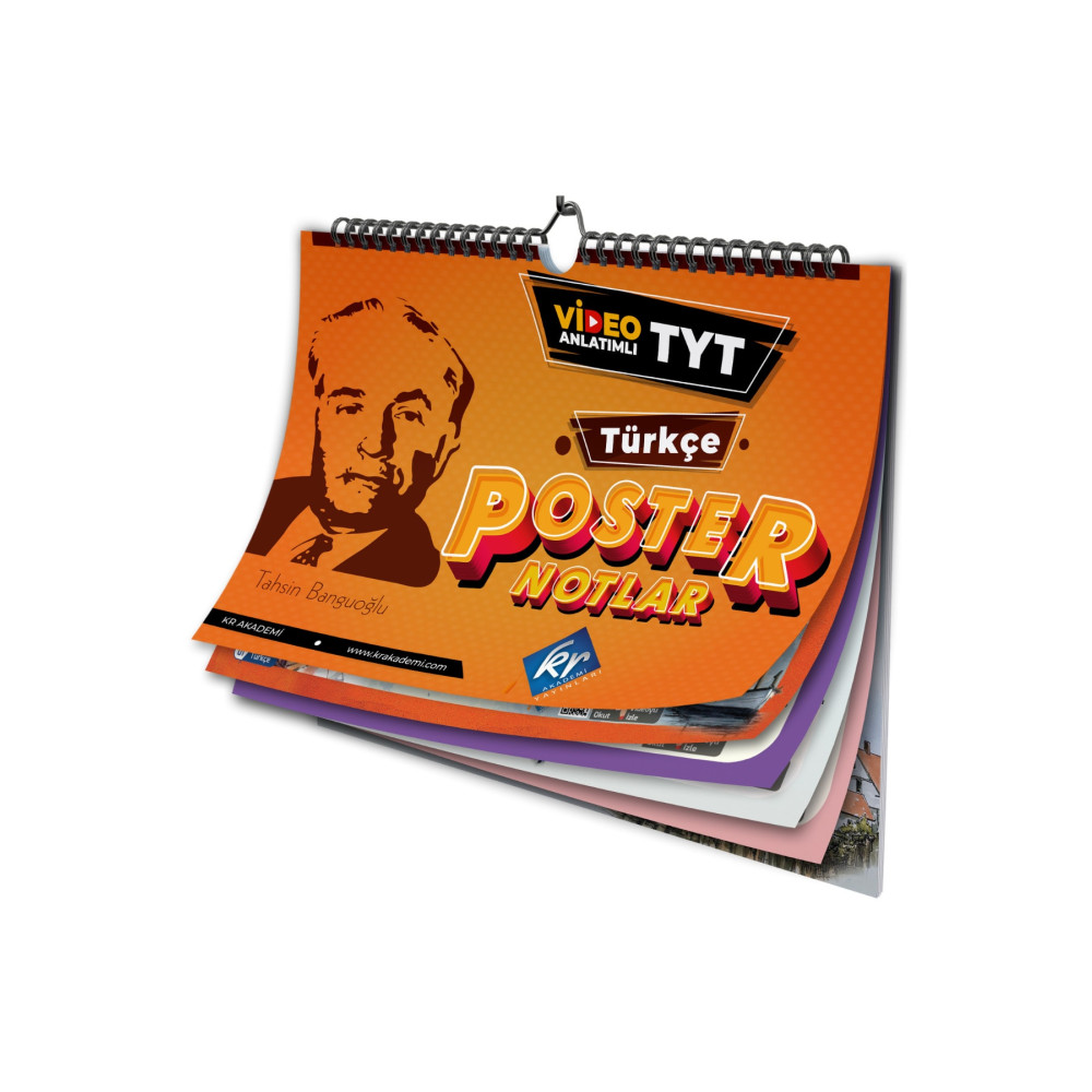 KR Akademi Yayınları 2024 Tyt Türkçe Poster Notlar Ders Sınav Kitapları Fiyatı