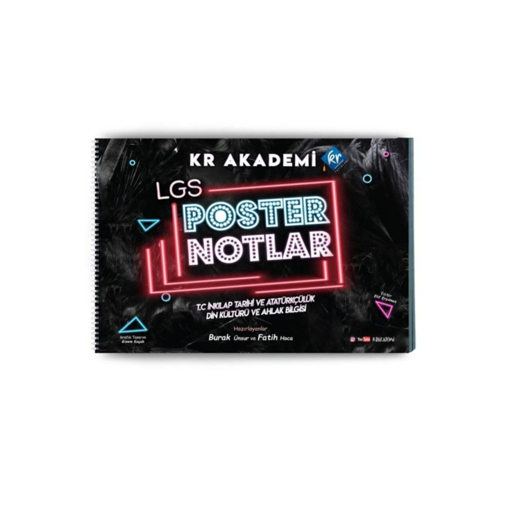 KR Akademi Yayınları 8. Sınıf Lgs 2024 Inkılap Tarihi Ve Atatürkçülük Din Kültürü Ve Ahlak Bilgisi Poster Notları Ders Sınav Kitapları Fiyatı