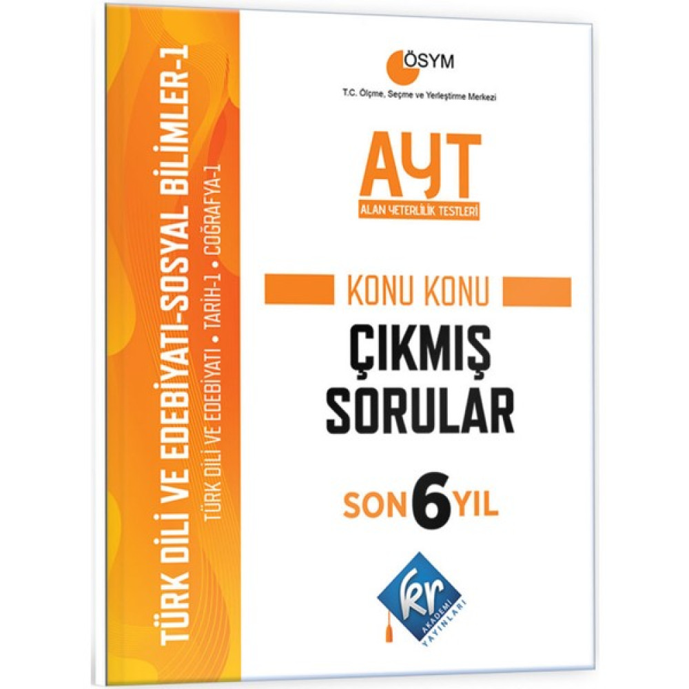 Kr Akademi Yayınları AYT Türk Dili Edebiyatı - Sosyal Bilimler Son 6 Yıl Konu Konu Çıkmış Sorular Sosyal Bilgiler Fiyatı