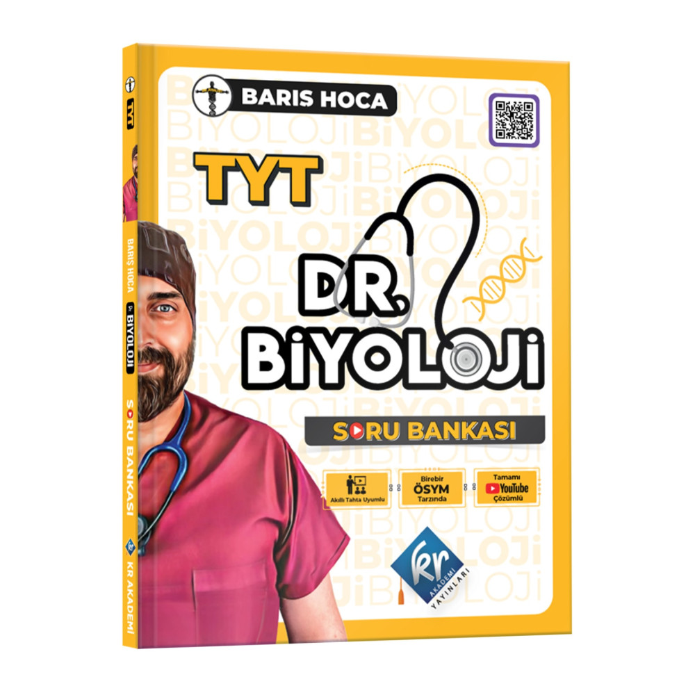 KR Akademi Yayınları Barış Hoca TYT Dr. Biyoloji Soru Bankası Ders Sınav Kitapları Fiyatı