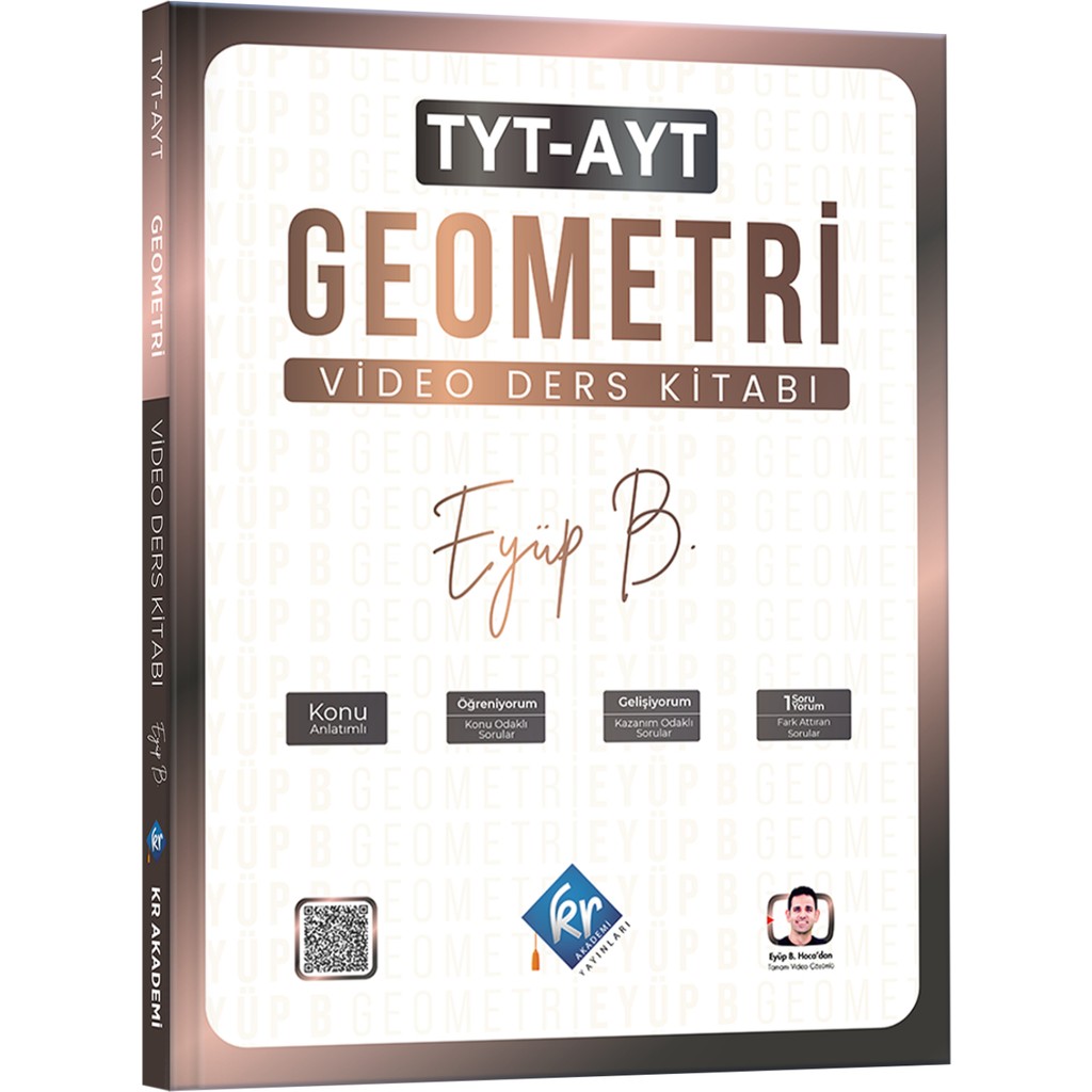 Kr Akademi Yayınları Eyüp B. TYT AYT Geometri Video Ders Kitabı Temel Yeterlilik Testi (TYT) Fiyatı