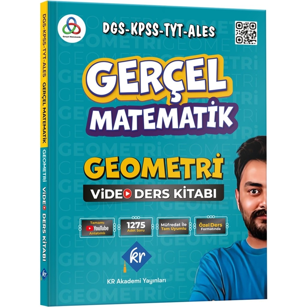 Kr Akademi Yayınları Gerçel Matematik DGS KPSS TYT ALES Geometri Video Ders Kitabı - 1 Temel Yeterlilik Testi (TYT) Fiyatı